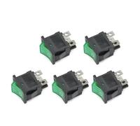 5Pcs/Lot KCD1 2 Pin 250V 3A SPST Black Boat Switch 21 * 15mm Snap-in ON OFF Rocker Position Switch KCD1 With lamp NWPNLXEA(4Pin ON-OFF WithLED4)