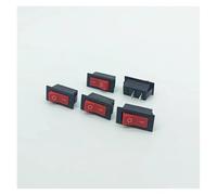 5Pcs/Lot KCD2/KCD3-701 2PINS ON-OFF Red Button Rocker Switch 6A 250V NWPNLXEA(KCD2-201 Red)