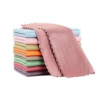 5pcs / lot kitchen de cuisine microfibre microfibre nettoyage serviette verre miroir essuyer le chiffon super absorbant houseHeld blags propre (Specification : 5pcs)