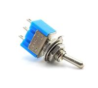5pcs/lot MTS-102 3-Pin G107 SPDT ON-ON 6A 125V 3A250VAC Toggle Switches NWPNLXEA(Light blue)
