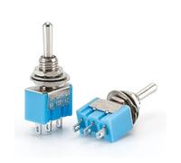 5pcs/lot MTS-103 3-Pin SP3T ON-OFF-ON 6A 125V 3A250VAC Toggle Switches NWPNLXEA