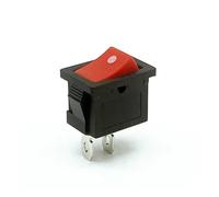5Pcs/Lot Push Button Switch 6A-10A 110V 250V KCD1 2Pin Snap-in On/Off Rocker Switch 5PCS/Lot 21MM*15MM Red Momentary NWPNLXEA(Momentary)