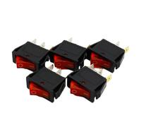 5pcs/lot RED LED Light 3PIN SPST ON/OFF G132 Boat Rocker Switch 15A/250V 20A/125V Car Dashboard Truck RV ATV Home NWPNLXEA
