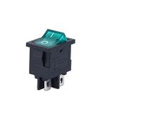 5Pcs/Lot Ship type switch/Small Rocker Switch KCD1-101N/104N/104 4 pin(4feet)/2Pins/3Pins with light 15 * 21mm 6A 250V /10A 125V NWPNLXEA(Blau)