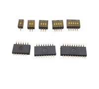 5Pcs/Lot SMD SMT Slide Type Snap Switch 1.27mm Pitch 1P 2P 3P 4P 5P 6P 8P 10P Position Way Bit Doule Row DIP Toggle Dial Switch NWPNLXEA(4P)