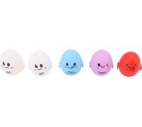 5Pcs Lovely Cartoon Egg Box Outdoor Plastic Egg Storage Box Container Organizer Holder (Boîte à oeufs en plastique pour l'extérieur)
