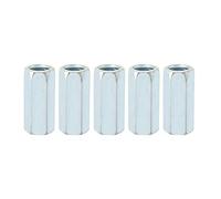 5Pcs M12 * 40 Long Tige Écrou Hex Spirale Zinc Hexagonale Manchon Raccord Tige Filetée Galvanisé Douille Filetée Fixations Filetées(#01),Noix
