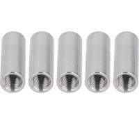 5PCS M12 Cylindrical Coupling Nuts 304 Stainless Steel Female Thread Round Connector Nut