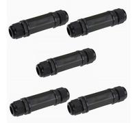 5PCS M22Z Shielded RJ45 Waterproof Cat5/5E/6 8P8C Connector IP67 Ethernet LAN Cable Connector Double Head Outdoor