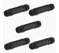 5PCS M22Z Shielded RJ45 Waterproof Cat5/5E/6 8P8C Connector IP67 Ethernet LAN Cable Connector Double Head Outdoor