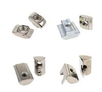5pcs M3-M10 T-Slot Sliding Nuts Spring Ball Insert Nuts For 20/30/40/45 Series Aluminum Profile Rail Track(Shrapnel nut,45 series M4)