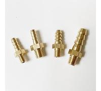 5pcs M4 M5 M6 M8 filetage mâle métrique à 3mm 4mm 5mm 6mm tuyau barbe Mini raccord de tuyau en laiton adaptateur de connecteur-M4x0.7 à 4mm