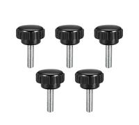 5pcs M4 M5 M6 Male Thread Knurled Clamping Knob Screw Grip Thumb Screw On Type 10mm 16mm 20mm 25mm 30mm 35mm Length(M5x30)