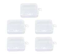 5pcs Makeup Puff Box Transparent ABS Plant Plastique Plant CARTRE BIENDES DE BIENDES DE BIENDES pour Les Courtes D'OEUR