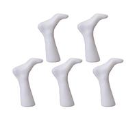5pcs Mannequin Pied Adulte en Plastique pour Affichage Chaussettes, Longueur 230 cm / 9 Pouces, Stable et Portable