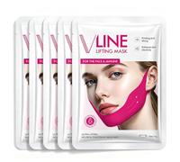 5PCS Masque Lift V-Line, Masque Raffermissant pour Mâchoire et Menton | soin Hydratant Visage et cou, Améliore l'aspect de peau Flasque, Gaine Femme et Homme Idée Cadeau Hydrate