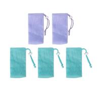 5PCS Mesh Savon Pochette Séchage Rapide Haute Efficacité Savon Moussant Net pour Douche Corps Nettoyage du Visage