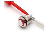 5Pcs Metal 4-Pin With 3V LED 12mm Panel Momentary Normally Open Push Button NWPNLXEA(5Pcs Red)