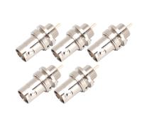 5pcs Metal BNC Crimp Female Connectors for Antennas, VHF, UHF & Radio Testing