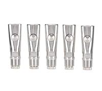 5PCS Metal Pig Drinker | Splashproof Ball Bearing Water Feeder | Bite - Activated Drinker for Farm Pigs/Livestock | Sturdy & Water - Saving Design
