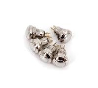 5Pcs Metal Waterproof 8mm Momentary OFF-MOM 2Pin SPST Push Button Switch NWPNLXEA