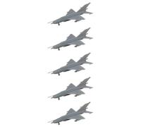 5PCS MiG-21 Fishbed Chasseur 1/350-1/700 Modèle Résine 3D | MiG-21 Fishbed Balalaika Chasseur, Intercepteur Supersonique, Guerre Froide Soviétique, Résine DIY Non Peint(1/700(1CM))