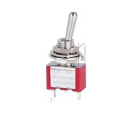 5Pcs Miniature Toggle Switch Single Pole Double Throw ON-OFF-ON/ON-ON 120VAC 6A 1/4 Inch Mounting MTS-102 103 NWPNLXEA(MTS-102 5PCS)