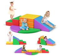5PCS Module motricité bébé Parcours motricité bébé Blocs de Construction en Mousse PU Jouets éducatifs pour Enfants
