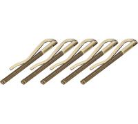 5pcs Money Cash Clip Electroplated acier haute dureté ressort 80 mm pour cuir letterbronze