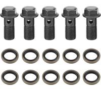 5pcs moto -Banjo -boulons et rondelles pour étrier de frein maître -cylindre M10 x1.0mm