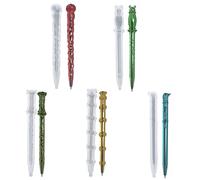 5Pcs Moules de Résine de Silicone Stylo À Bille, Bricolage Moules de Stylo à Bille en Silicone, Moule de Baguette Magique en Résine Forme de Stylo pour DIY Stylo Résine Epoxy Cristal Moulles (A)