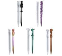 5Pcs Moules de Résine de Silicone Stylo À Bille, Bricolage Moules de Stylo à Bille en Silicone, Moule de Baguette Magique en Résine Forme de Stylo pour DIY Stylo Résine Epoxy Cristal Moulles (B)