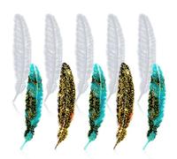 5pcs moules en résine de plumes, marque-pages de plumes forme de plume moules de coulée de résine uniques production de bricolage marque-page souple, marque-pages en papier pour la lecture