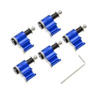 5pcs MTB Oil Line Adapter Aluminum Alloy Wire Guide(blue) | Quick setup, visual instructions included, wrench provided, organizes hydraulic brakes, tidy frame look