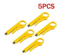 5pcs Multifonction Jaune Fil Stripper Pince Portable Couper Coup de sertissage Câble Maison Accessoires ,Robuste(5pcs Wire Stripper)