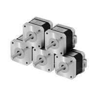 5Pcs Nema17 Stepper Motor 17HS4401 1.5A 42N.cm 42BYGH 4 Lead For 3D Printer CNC Milling Machine Laser Engraver(17HS4401-DuPont)