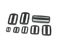 5pcs Noir Tri-Glide Curseur Boucle réglable pour Sacs Sangles 60mm