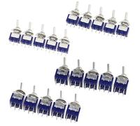 5Pcs ON-OFF-ON ON-ON3 PIN/6PIN 2/3 Position Mini Latching Toggle Switch AC 125V/6A 250V/3A MTS-102 MTS-103 MTS-202 MTS-203(MTS-102)