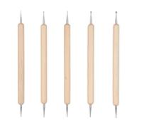 5PCS Outils Ensemble de stylos pour nail art Kit Argile Autodurcissante | Conception a double extremite pour, Materiaux de qualite superieure, Polyvalence exceptionnelle pour, facile a nettoyer