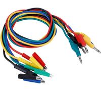 5pcs P1037 High Voltage 1M 4mm Banana Plug to Crocodile Clip Cable Test Leads For Multimeter