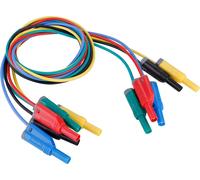 5pcs P1050-1 4mm Banana Plug Safety Soft Silicone Wire Stack Test Lead 14AWG for Multimeter