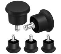5pcs Patins en Feutre Chaises Glisse roulettes Meubles de Remplacement pour Bureau Maison (Noir)