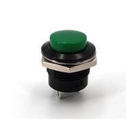 5Pcs PB02 16mm Momentary OFF-MOM 2Pin SPST Normally Open Round Push Button Switch 6A/125VAC NWPNLXEA(5Pcs Green)
