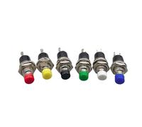 5pcs PBS-110 Appuyez sur l'interrupteur sans verrouillage 7MM bouton petit bouton interrupteur interrupteur de réinitialisation(Black unlock,Locking)