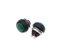 5pcs PBS-33B Small Waterproof Button Switch 12mm Round Unlocking Self Reset Switch Button Inching Switch NWPNLXEA(5)