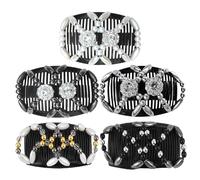 5Pcs Peigne À Cheveux Magique, Peigne À Cheveux De Mode Classique, Peigne À Cheveux À Double Rangée, Fer À Cheveux, Peigne À Cheveux Pour Femmes, Décoration De Cheveux