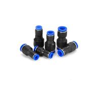 5pcs PG4-6 4-8 6-8 6-10 8-10 8-12 10-12mm Air Hose Tube Straight Union Reducer Fitting Pneumatic Push to NWPNLXEA(8mm to 10mm)