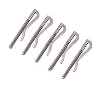5Pcs Pince a Billet, 8cm Pince à Billets Clips à Billets d'argent Barre Plaque Organisateurs Mince Clip Porte-Monnaie