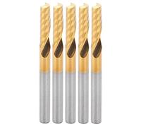 5pcs Professional CNC End Mill Metal Metal Spiral Router Router Bit Cutter 4 x 15 x 45 mm Convient pour le cuivre en laiton en aluminium