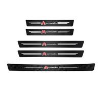 5Pcs Protection Seuil de Porte Voiture pour Citroen C5 Aircross 2022-2024,Autocollant en Carbone Film Adhésif pour Protection Seuil Porte de Voiture Auto,C